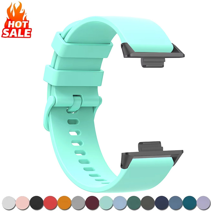 สายซิลิโคนสําหรับ Huawei Watch fit 4 pro/4/3/2 Band อุปกรณ์เสริมสมาร์ทวอทช์เปลี่ยนสร้อยข้อมือ Correa สําหรับ Huawei fit 3 2 1 4pro Band