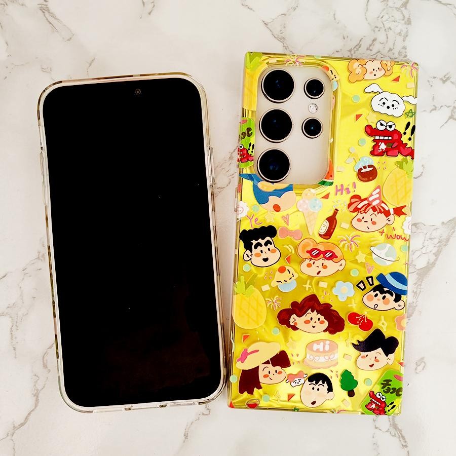 เคส SAMSUNG S25 Ultra S24 FE S23 A55 A06 A16 A05 A05S A26 A36 A56 A35 A15 A54 A34 A24 A52 A12 A13 A14 A23 A25 A32 A51 A53 A71 A72 A73 S22 S21 Plus S20 เคสสุดน่ารักจาก Crayon Shin-chan - รูปที่ 3