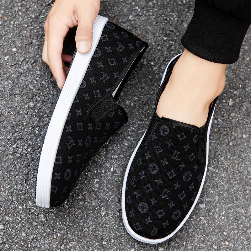 2739 ครั้ง ทําซ้ํา เก่าปักกิ่งรองเท้าผ้าผู้ชายพิมพ์รองเท้าผ้าฝ้ายกันลื่นรองเท้าทํางานรองเท้ายาง พื้นรองเท้า วัยกลางคนคน