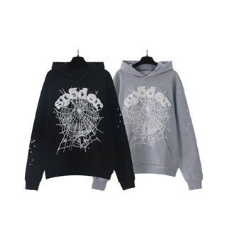 เสื้อสเวตเตอร์มีฮู้ดพิมพ์ลายโฟมเพชรสําหรับผู้ชายและผู้หญิง