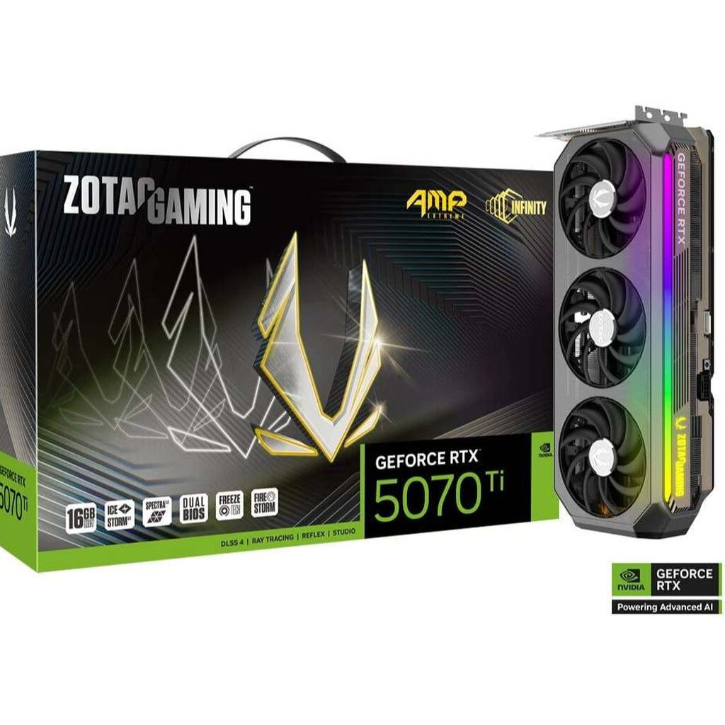 VGA ZOTAC GeForce RTX 5070 Ti AMP Extreme INFINITY 16GB GDDR7
