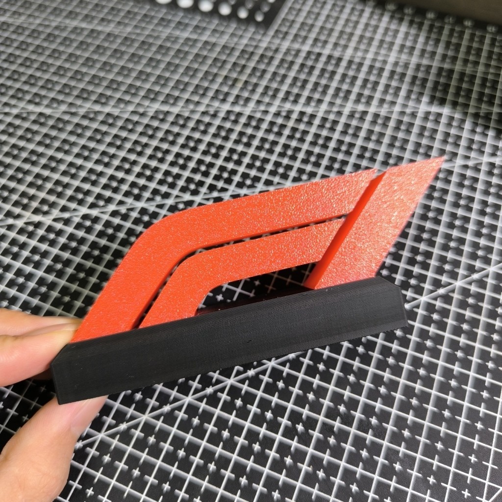 F1 letter three-dimensional card, racing model logo, event logo, F1 red letter desktop ornaments
