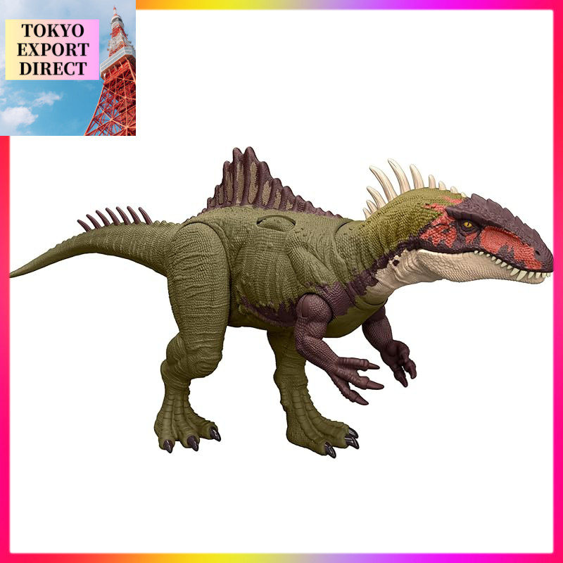 Mattel Jurassic World Battle Action! Roaring Beclenosaurus Children's Figure Dinosaur Toy Total Leng