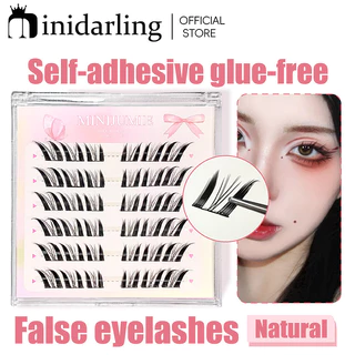 Minjumie ราศี ขนตาปลอม 3D ไม่ต้องใช้กาว มีกาวในตัว ขยายตา ติดทน ติดง่าย ใช้ซ้ำได้ มี 24 ช่อ ต่อกล่อ