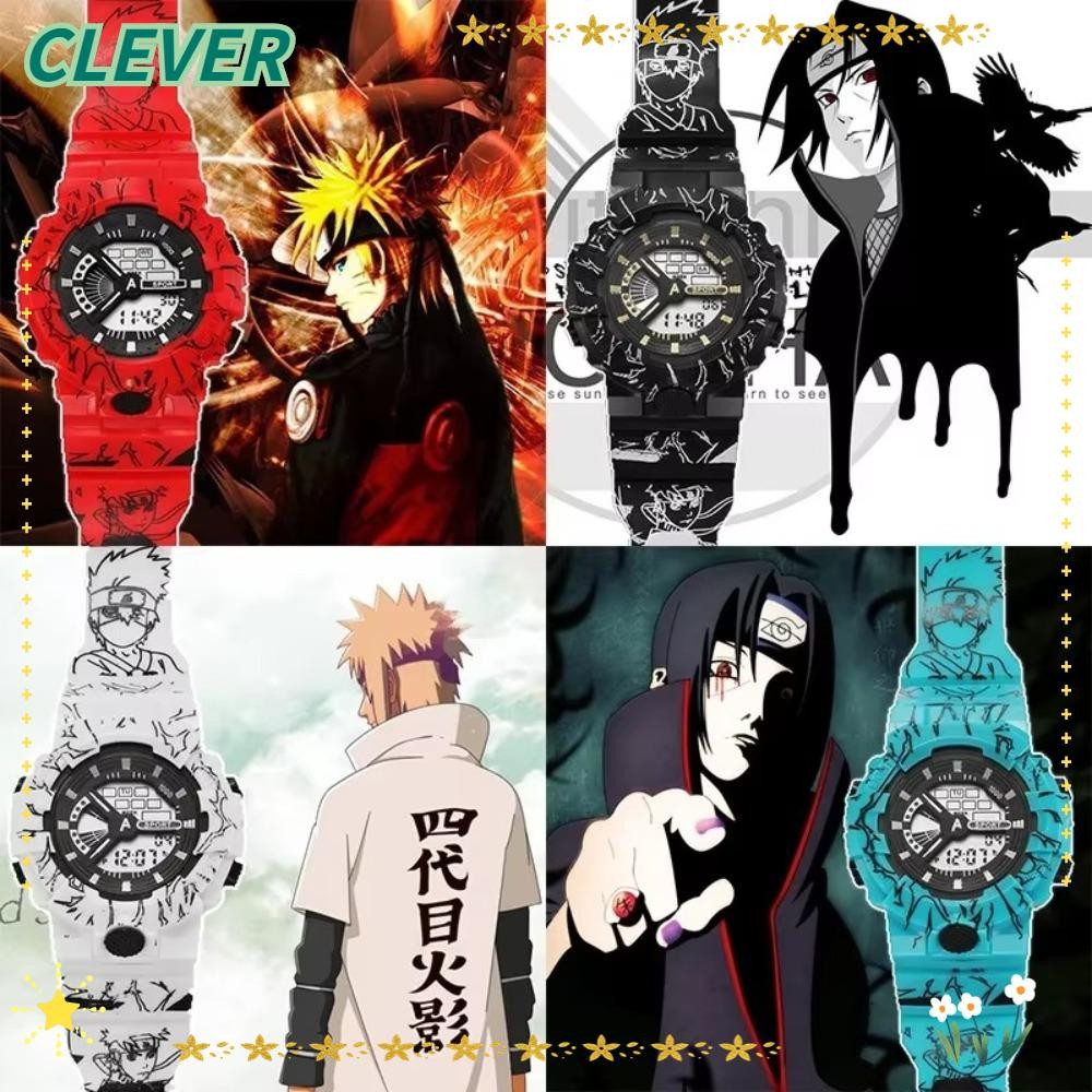 CLEVER Naruto Anime Watch, การ์ตูนปรับ Naruto เด็กนาฬิกาข้อมือดิจิตอล, Itachi Kakashi กันน้ําเด็กนาฬ