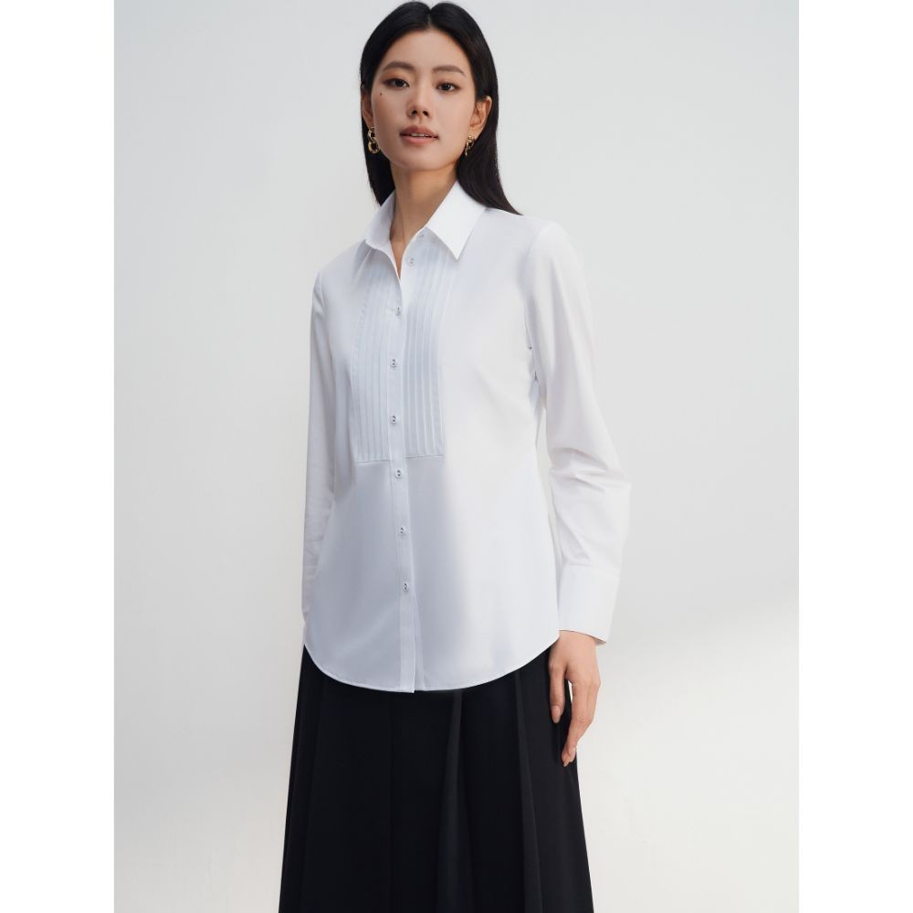 G2000 เสื้อเชิ้ตแบบทางการสำหรับผู้หญิง Slim Fit รุ่น 4622219300 WHITE