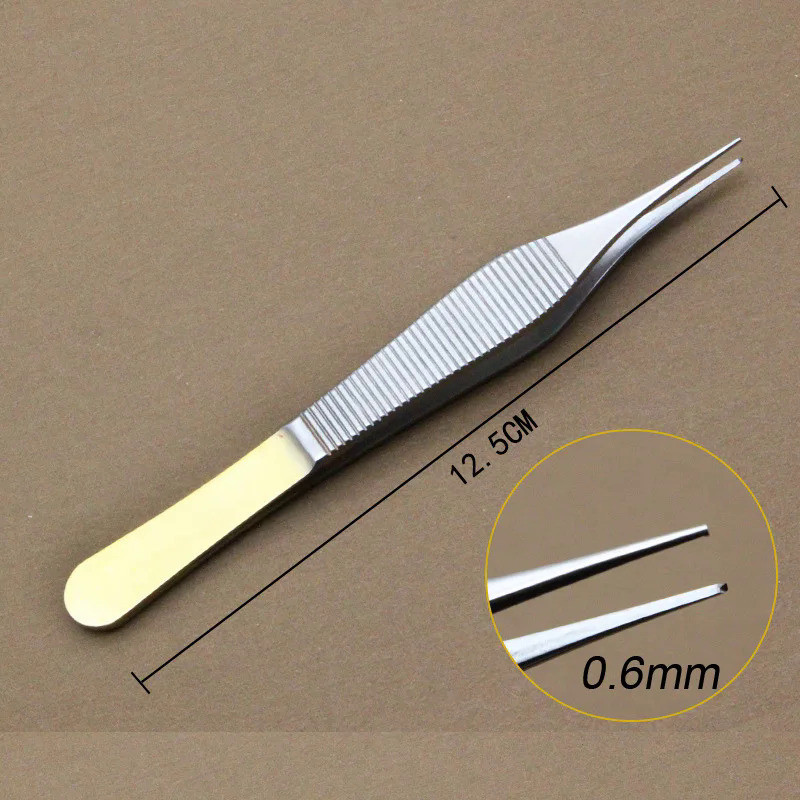 1pcs Adson Tissue Forceps Rhinoplasty Cartilage Thumb Forceps Plastic Surgery Tweezers Ocularplastic