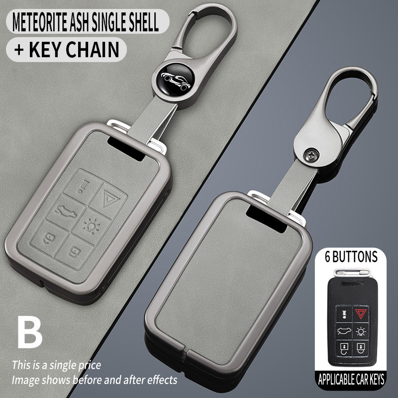 กระเป๋าใส่กุญแจหนังที่เข้ากันได้กับรุ่นเก่าของ Volvo XC60, S60, V90, V60, S40, S80