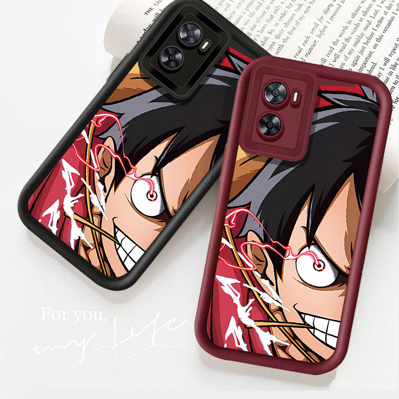 ซิลิโคนการ์ตูน ONE PIECE พิมพ์แฟชั่น Luffy สําหรับ OPPO A57 4G 2022 A53 4G 2020 A7 A5S A79 A93 A94 F