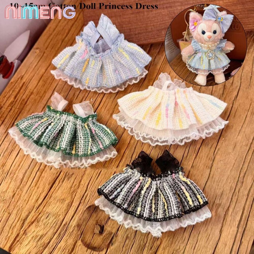 NIMENG ชุดเจ้าหญิง, Handmake ตุ๊กตาน่ารักเสื้อผ้าน่ารัก, 10 รูปแบบชุดแฟชั่นกระโปรงสําหรับ 10 ~ 15 ซม.ตุ๊กตาผ้าฝ้ายสําหรับตุ๊กตาไอดอล EXO