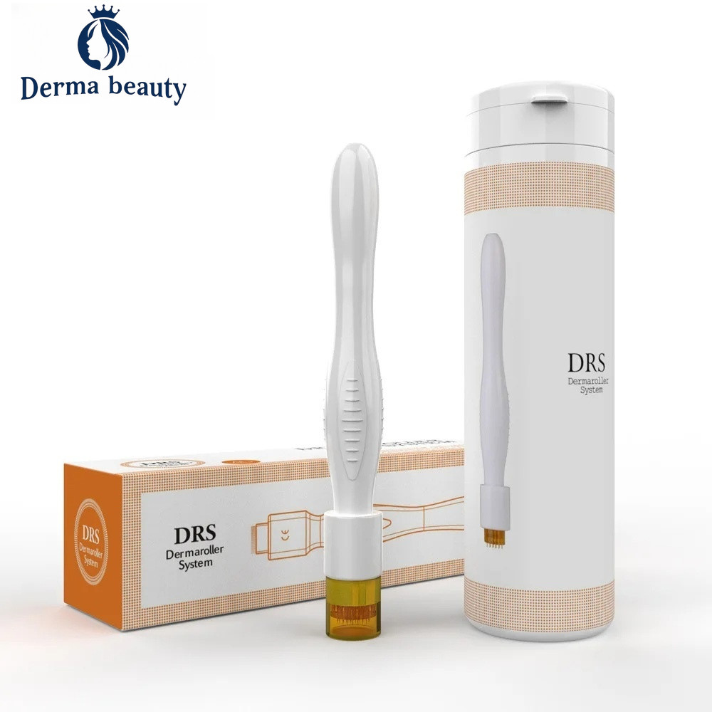 DRS 40 Titanium Microneedleing Stamp - ปากกาผิวสําหรับผิวหน้า ผม เครา เครื่องมือความงาม