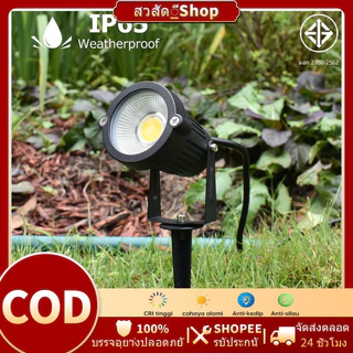 ใหม่ โคมไฟสปอร์ตไลท์ LED COB 220V 110V 5W 7W 9W กันน้ํา สําหรับตกแต่งสวน สนามหญ้า กลางแจ้ง