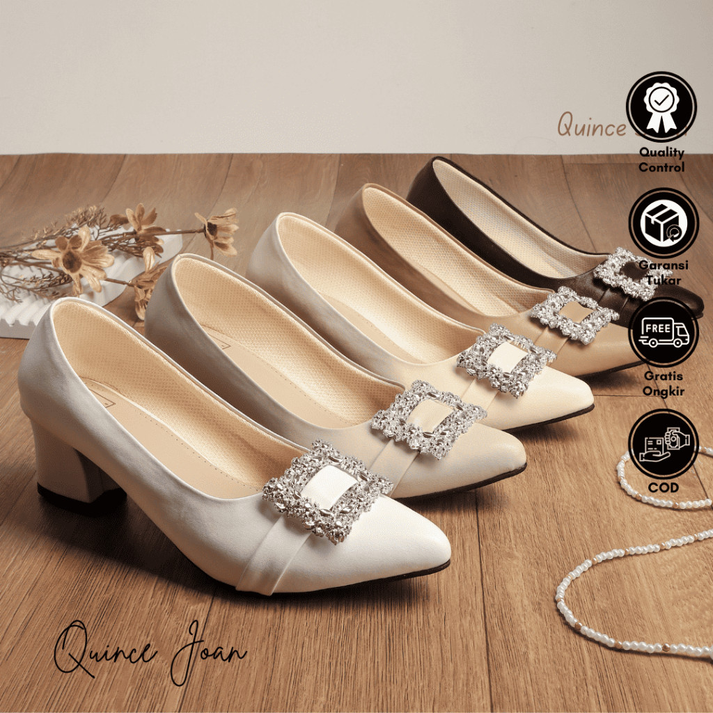 [PREMIUM ORIGINAL] QUINCE Joan รองเท้าส้นสูงผู้หญิง ส้น 5 ซม.