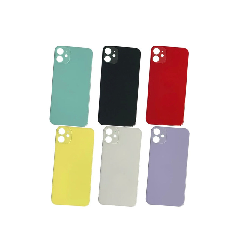 สําหรับ ไอโฟน 11 เปลี่ยนกระจกด้านหลังฝาครอบแบตเตอรี่หลุมใหญ่