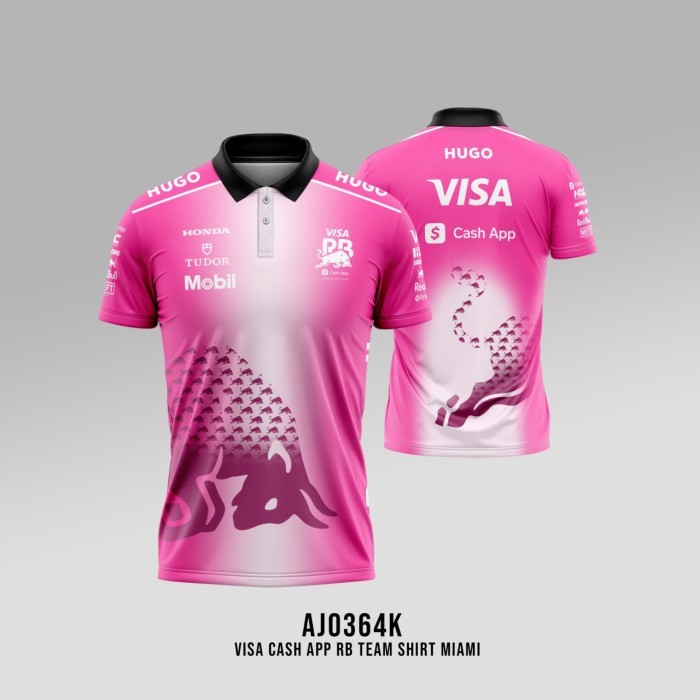 เสื้อเจอร์ซีย์ F1 เสื้อทีม Rash App RB 2025 MIAMI AJ0364