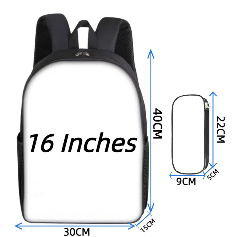 2 ชิ้น/ชุด กระเป๋านักเรียนเด็ก + กระเป๋าดินสอ Shark 3D การ์ตูน กระเป๋าเป้สะพายหลัง น้ําหนักเบากันน้ํา backpack - รูปที่ 7