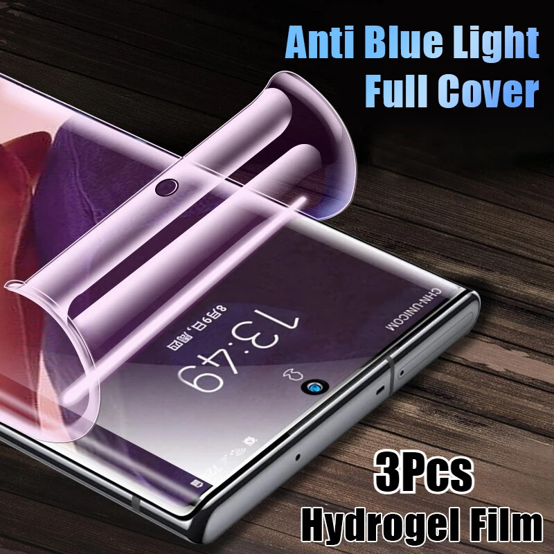 SamsungS25 S25Ultra S24Ultra 3 ชิ้น 999D Anti Blue Light Soft Hydrogel ฟิล์มสําหรับ Samsung Galaxy S