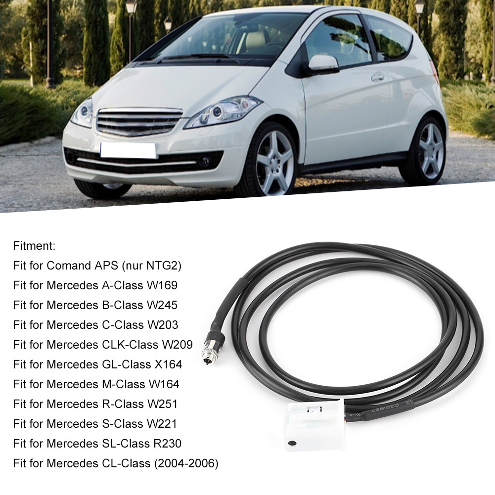 3.5 มม.AUX Audio Music Input Adapter สาย Fit สําหรับ Mercedes W203 W209