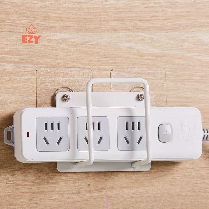 EZY ที่วางเราเตอร์ติดผนัง WiFi Storage Bracket ติดตั้งง่ายไม่เจาะ Power Socket Rack ชั้นวางหนังสือให