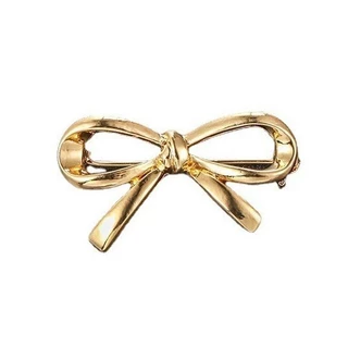 Anti-glare Bow Tie เข็มกลัด Hypoallergenic อุปกรณ์เสริมผู้หญิง Fixed Collar Pin หรูหรา Niche Design Workplace ชุดจัดเลี้ยงตกแต่ง
