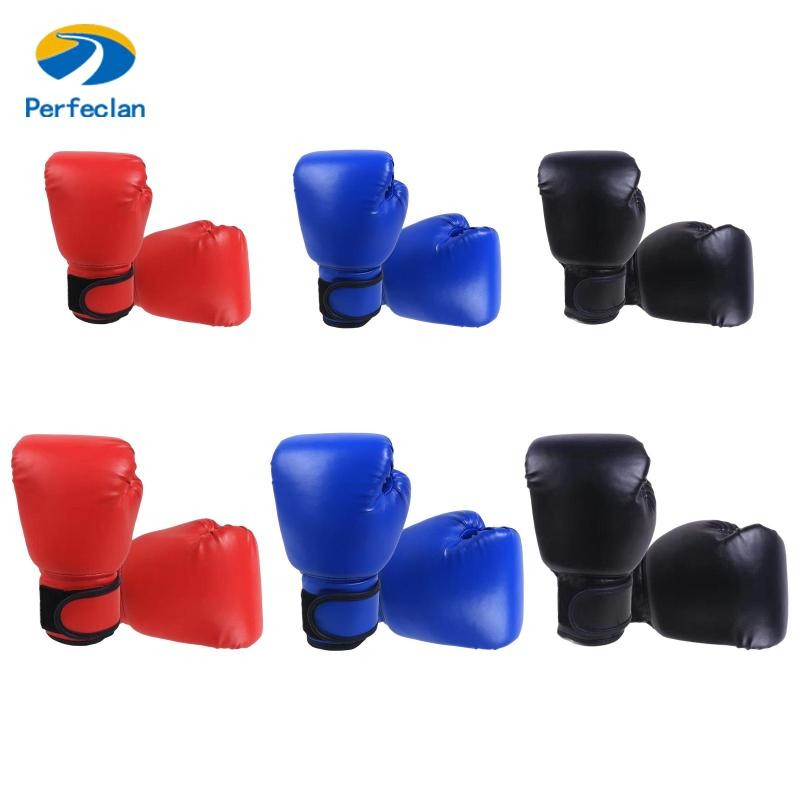 Perfeclan Kick Boxing Gloves Sports Workout Punching Bag Mitts MMA Fighting Gloves