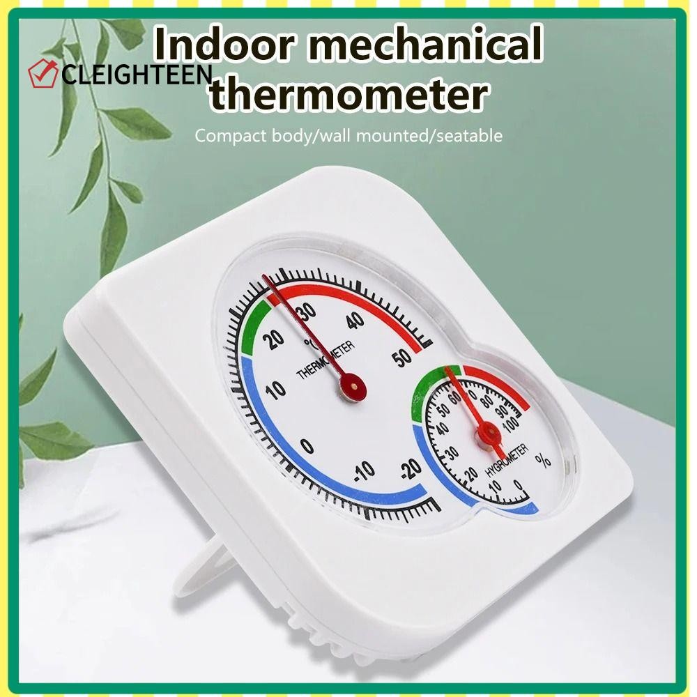 Cleighteen เครื่องวัดความชื้น, เครื่องวัดอุณหภูมิตัวชี้ความแม่นยําสูง, บ้านแบบพกพามินิ 2 in 1 เครื่องวัดความชื้นอุณหภูมิ Baby Room