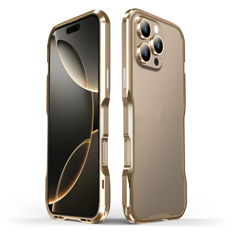 [JLK] กรอบโลหะอลูมิเนียมหรูหราเคสโทรศัพท์สําหรับiPhone 17 16 E 15 14 13 12 Pro Max 16 Plus S25 S24 Ultra S23 กันชนโลหะกระจายความร้อนกันกระแทก
