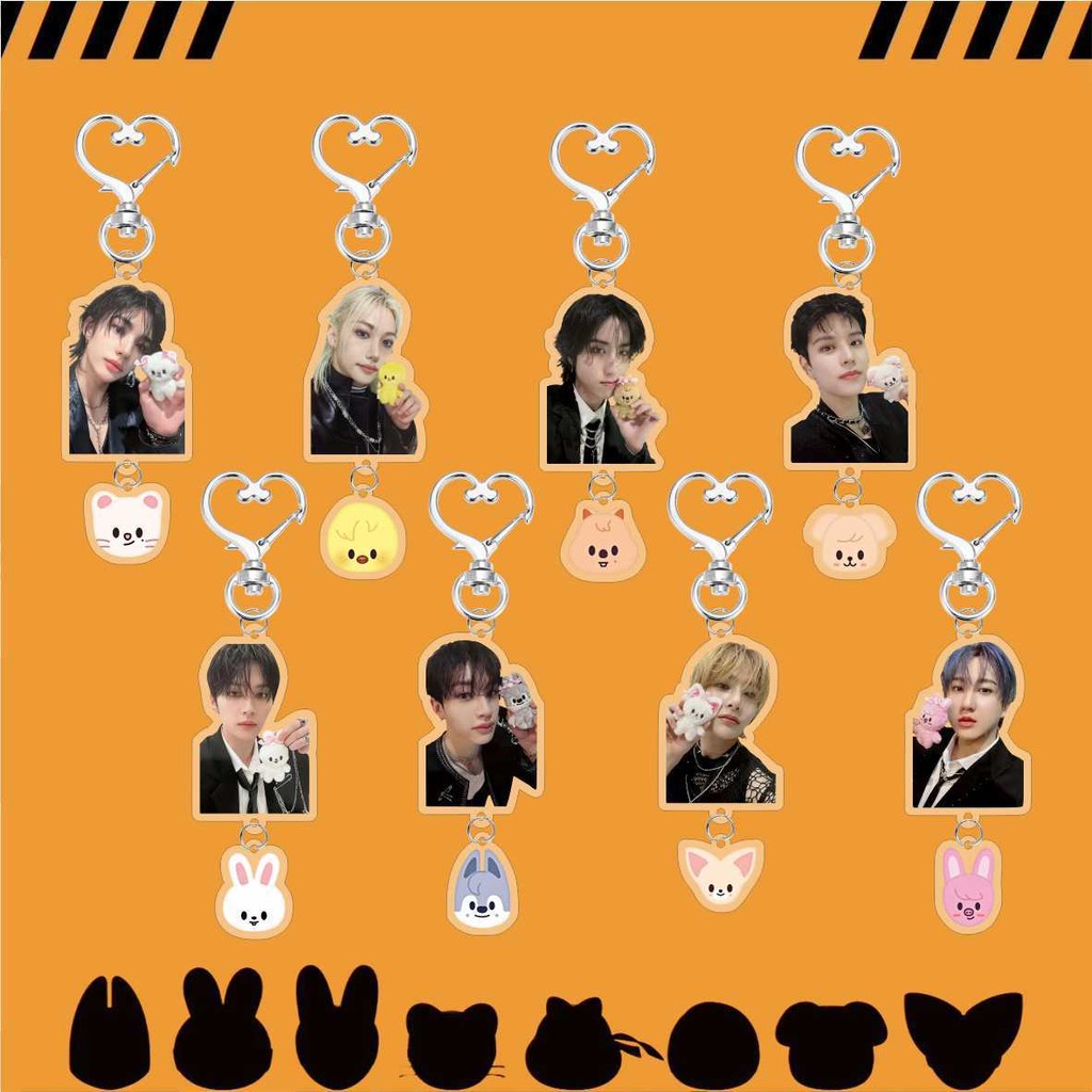 Kpop Stray Kids 2024 พวงกุญแจอะคริลิคกระเป๋าจี้อุปกรณ์เสริมเครื่องประดับ