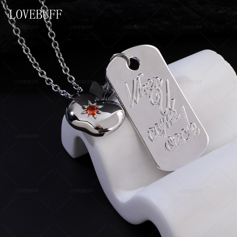 Lovebuff Love and deepspace Pendant frosted Necklace Caleb ของขวัญวันเกิด CQQS
