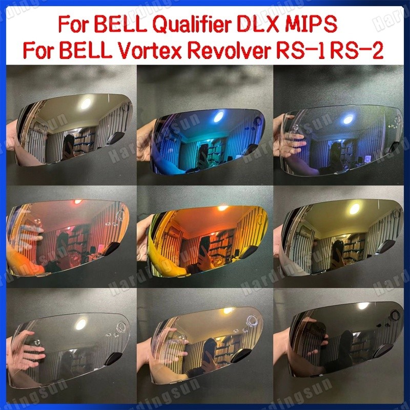 หมวกกันน็อครถจักรยานยนต์visorสําหรับbell Qualifier DLX MIPS Anti-scratch UV Wind SHIELDแว่นตาVisorสําหรับBell Vortex Revolver RS-1 RS-2