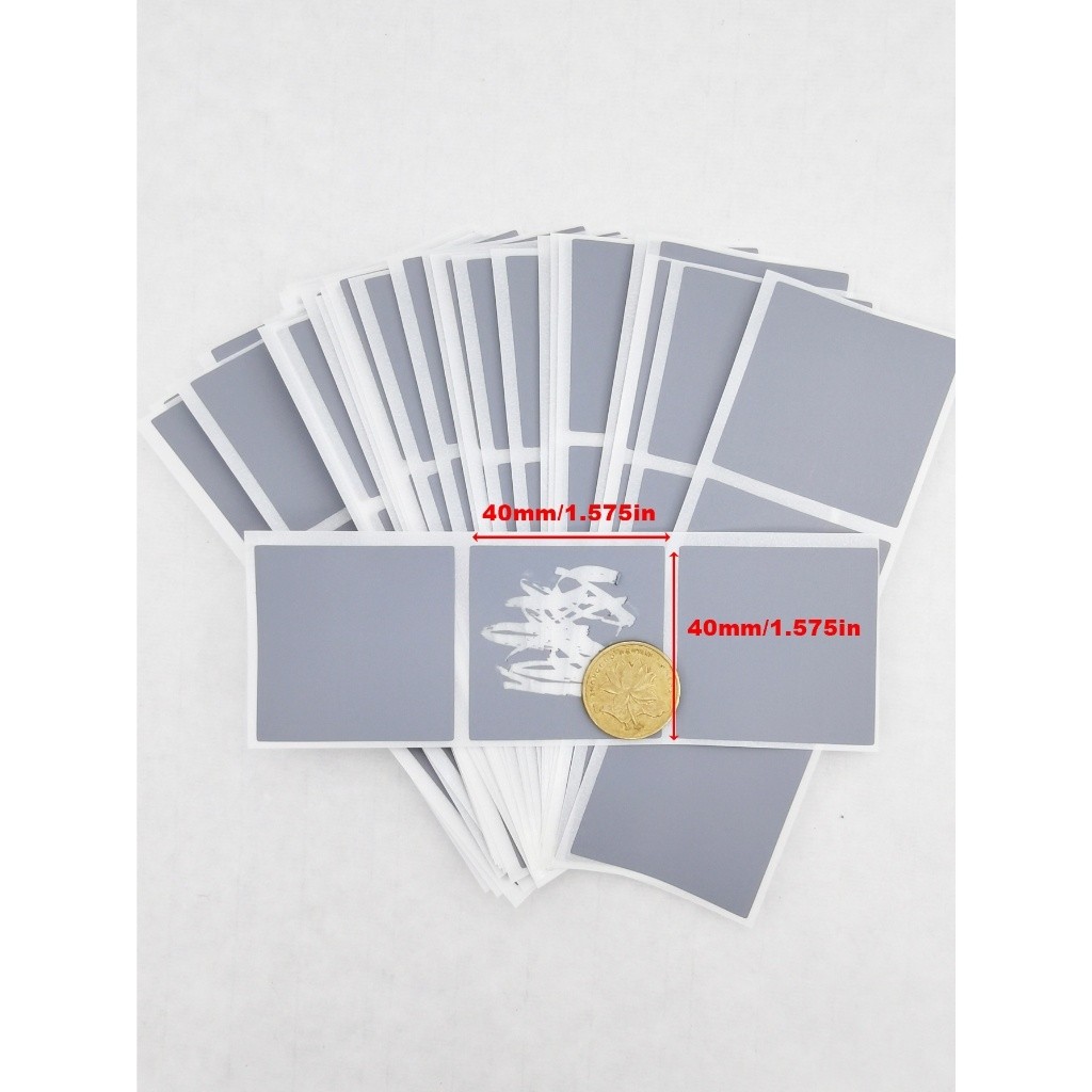 100ชิ้น40x40มิลลิเมตรสีเทารอยขีดข่วนปิดสติกเกอร์ตารางป้ายเกาสําหรับ ทําเอง การ์ดเกมโปสการ์ดคูปองรางวัลของขวัญการ์ดแต่งงานรอยขีดข่วนปิดสต
