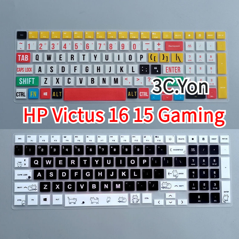 Hp แป้นพิมพ์สําหรับ HP Victus 16 15 แล็ปท็อปสําหรับเล่นเกม 15.6 16.1 นิ้วซิลิโคนโปร่งใสการ์ตูน 16-D 