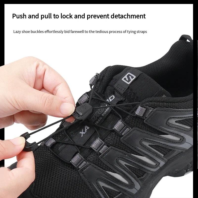 แฟชั่น No Tie Shoelaces รองเท้าวิ่งกลางแจ้งรองเท้าผ้าใบ Laces รอบรองเท้าเทนนิส Laces ไม่มี Ties ผู้ใหญ่เด็กเชือกผูกรองเท้ารองเท้า Accesorie