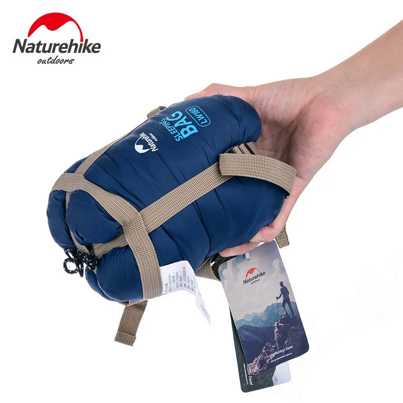 ถุงนอน Naturehike LW180เบามากกันน้ำถุงนอนผ้าฝ้ายเดินป่าฤดูร้อนตั้งแคมป์