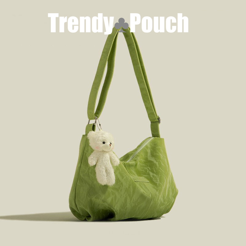 TRENDY POUCH TOTE ใหม่อเนกประสงค์ง่ายเดินทางระดับไฮเอนด์หนังนิ่มน้ำหนักเบาความจุขนาดใหญ่กระเป๋า