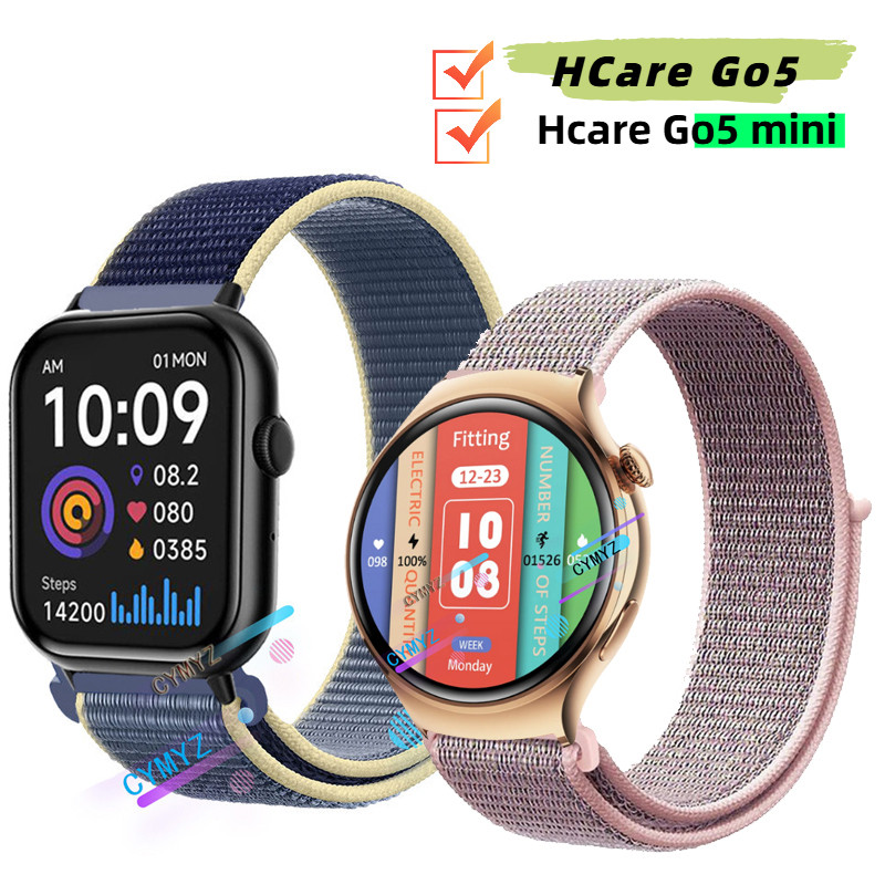 Hcare Go5 mini strap สายไนลอน Hcare Go5 mini Smart Watch strap สายรัดข้อมือกีฬา