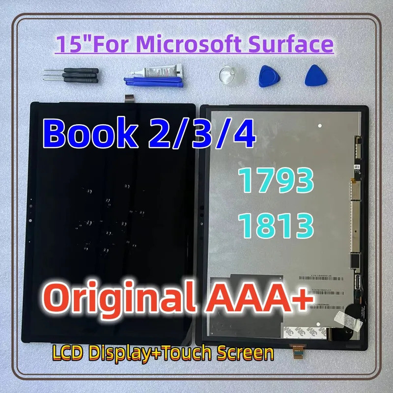 15 "Original สําหรับ Microsoft Surface Book 2 1793 Book 3 1813 จอแสดงผล LCD Touch Screen Digitizer A