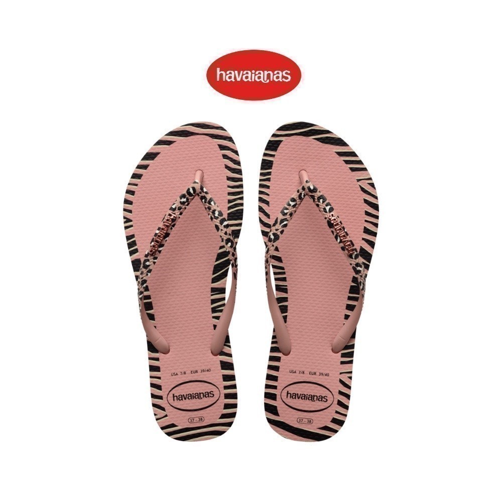 HAVAIANAS รองเท้าแตะผู้หญิง Slim Animals Fashion Crocus Rose 41479663544F_F3PIXX
