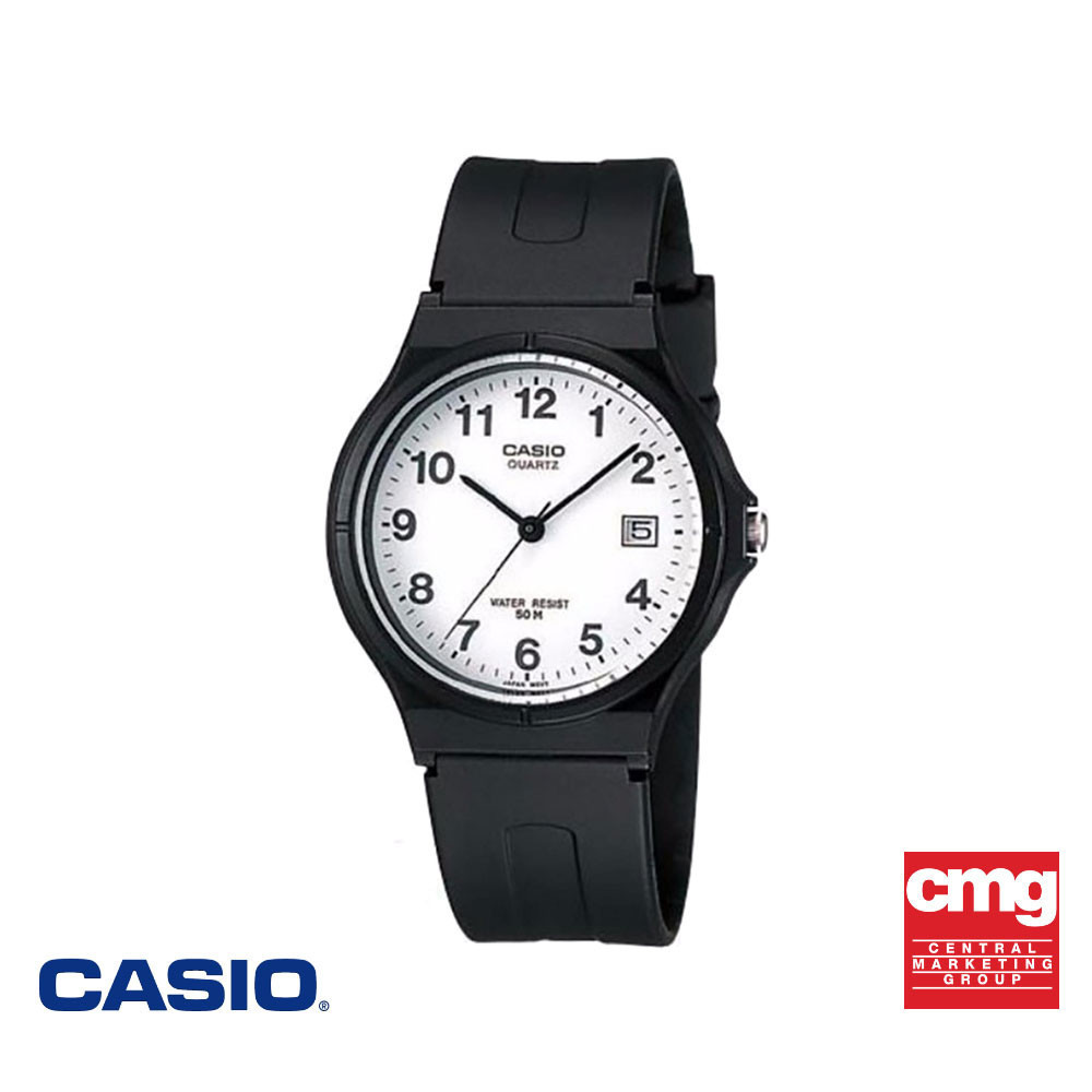 CASIO นาฬิกาข้อมือ CASIO รุ่น MW-59-7BVDF วัสดุเรซิ่น สีขาว