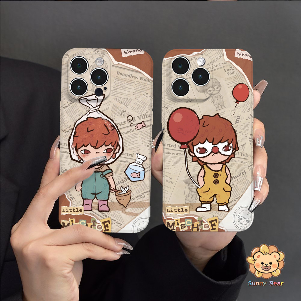 เคสโทรศัพท์iPhone 16 Pro Maxน่ารักฮิโรโน POP MARTซิลิโคนเหลวโทรศัพท์มือถือกรณีfull-bodyป้องกันกันกระแทกtpuยางนุ่มสําหรับiphone 16 Pro Max 7plus 11 14 15 12 13 Pro Max 7 8 Plus XR XS