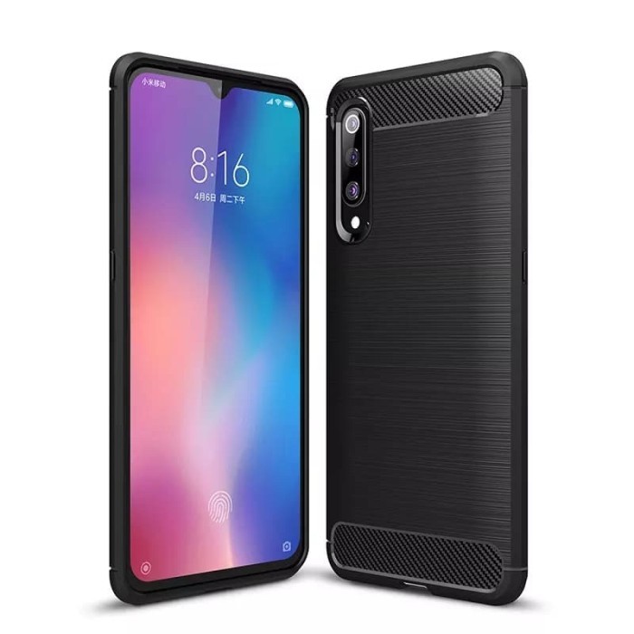 CASE XIAOMI MI 9SE MI 9 SE คาร์บอนไฟเบอร์ RUGGED ARMOR ANTI SHOCKPROOF DSRGCB