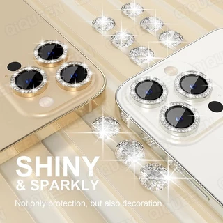 COD-ในไทย🔥สำหรับ iPhone 11 13 Forเคสไอโฟน14 15 12 Pro Max 14 15 Plus ฟิล์มเลนส์เพชรสี