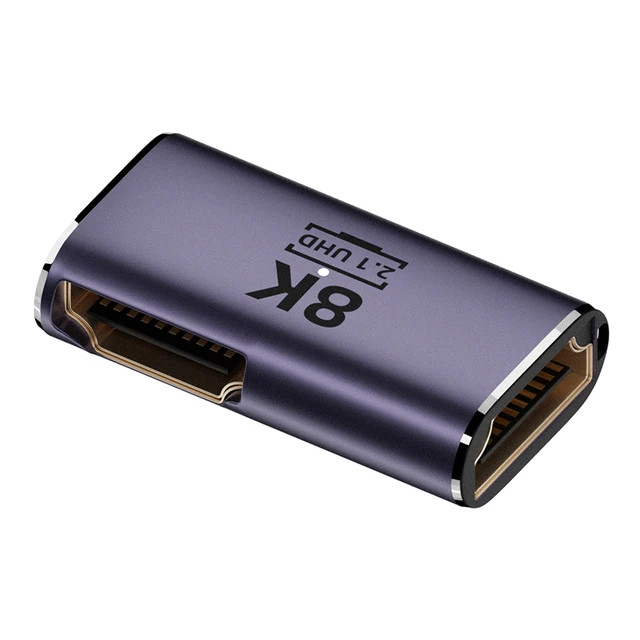 อะแดปเตอร์ที่รองรับ HDMI 90 ตัวแปลงชายหญิงมุมขวา 270 องศาขั้วต่อ 8K HD Mini / Micro HDMI รองรับ Extender