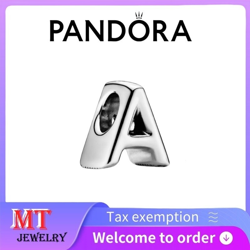 ขายดี 100% เงินสเตอร์ลิง S925 สำหรับคู่รัก เครื่องประดับแพนโดร่า DIY ตัวอักษร A ชาร์ม 797455   0ULR