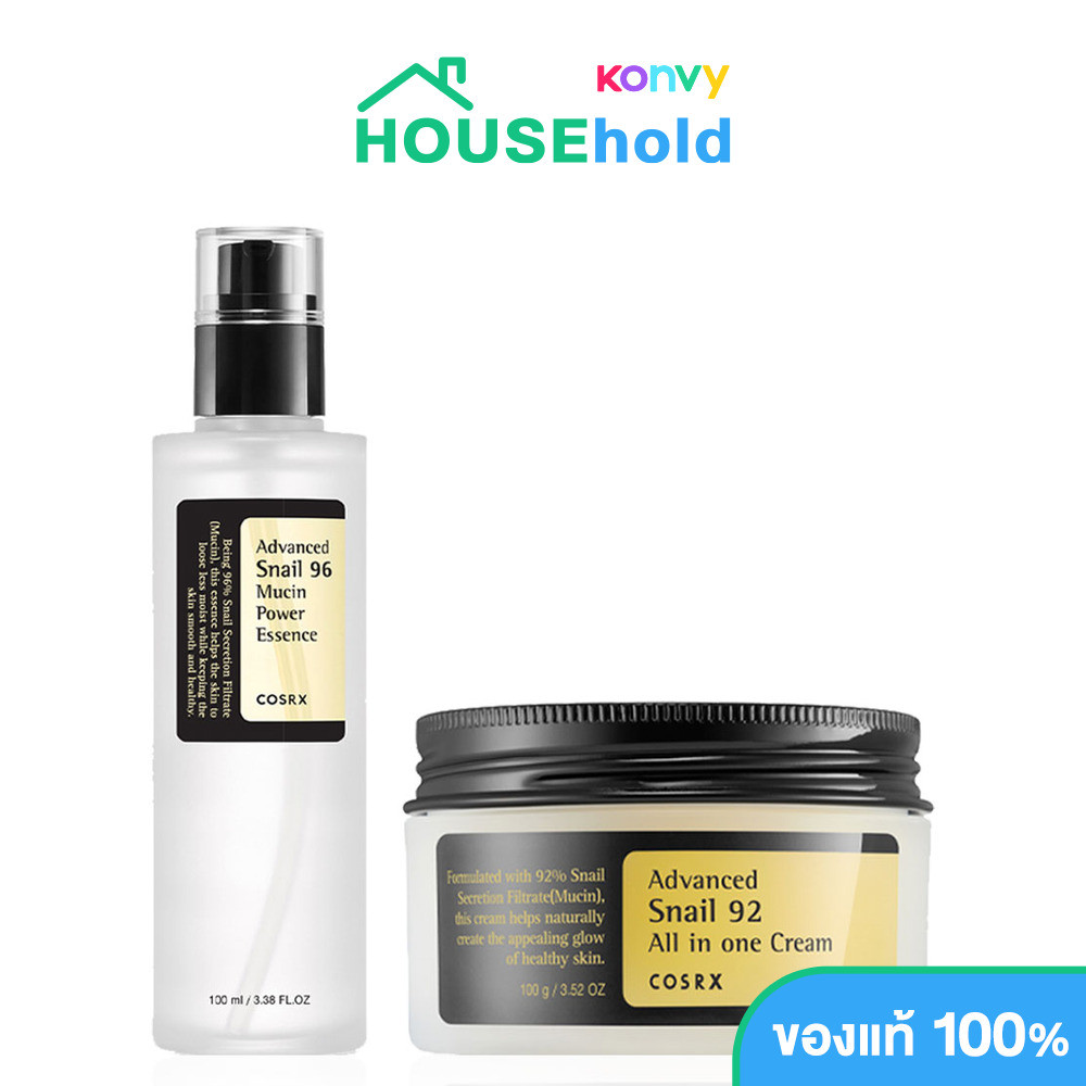 COSRX Advanced Snail Set Advanced Snail 96 Mucin Power Essence 100ml + Advance Snail 92 All In One C