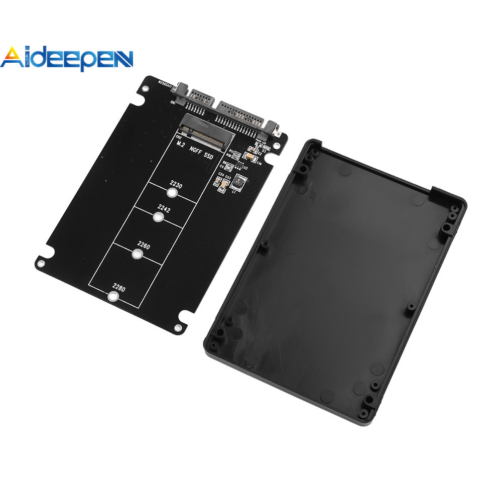 Aideepen NGFF เป็น SATA3 อะแดปเตอร์บอร์ด M.2 ฮาร์ดไดรฟ์โซลิดสเตต SSD ไปยังการ์ดอะแดปเตอร์ protocol SATA