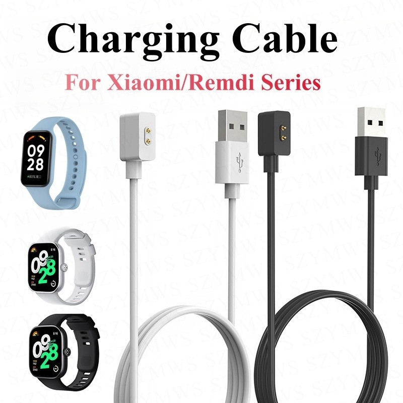 สายชาร์จ USB สําหรับ Redmi Watch 5 4 3 Active 2 Lite/Xiaomi Band 9/8/ 8 Active/ 9 ActivePro/Redmi Smart Band 3 2 สายชาร์จอุปกรณ์เสริม