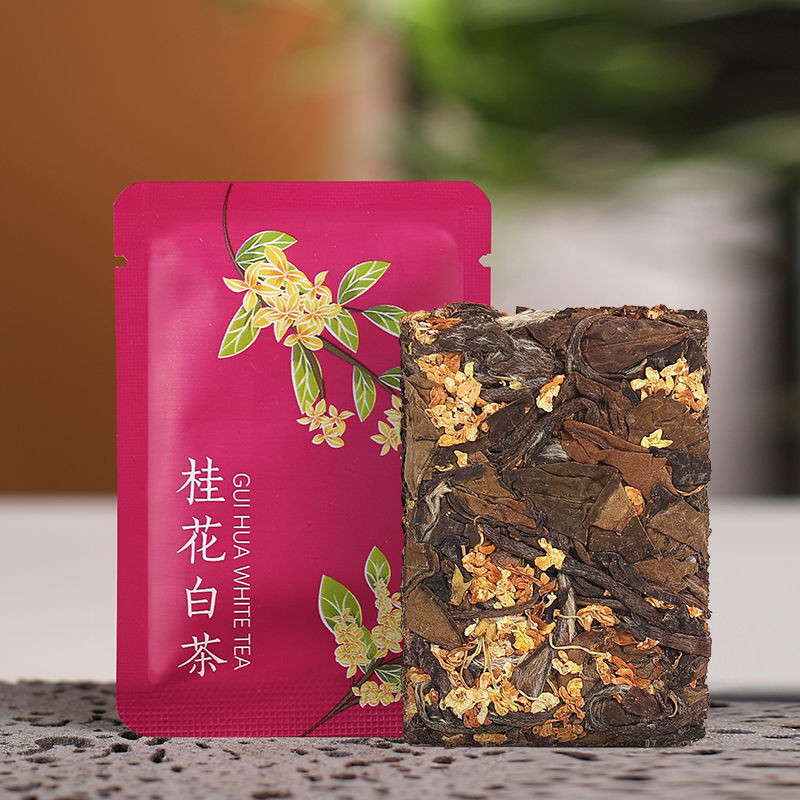 ชาเขียว Osmanthus White Tea Fuding Old White Tea Fujian Alpine White Tea Shoumei Gongmei Biscuits Te