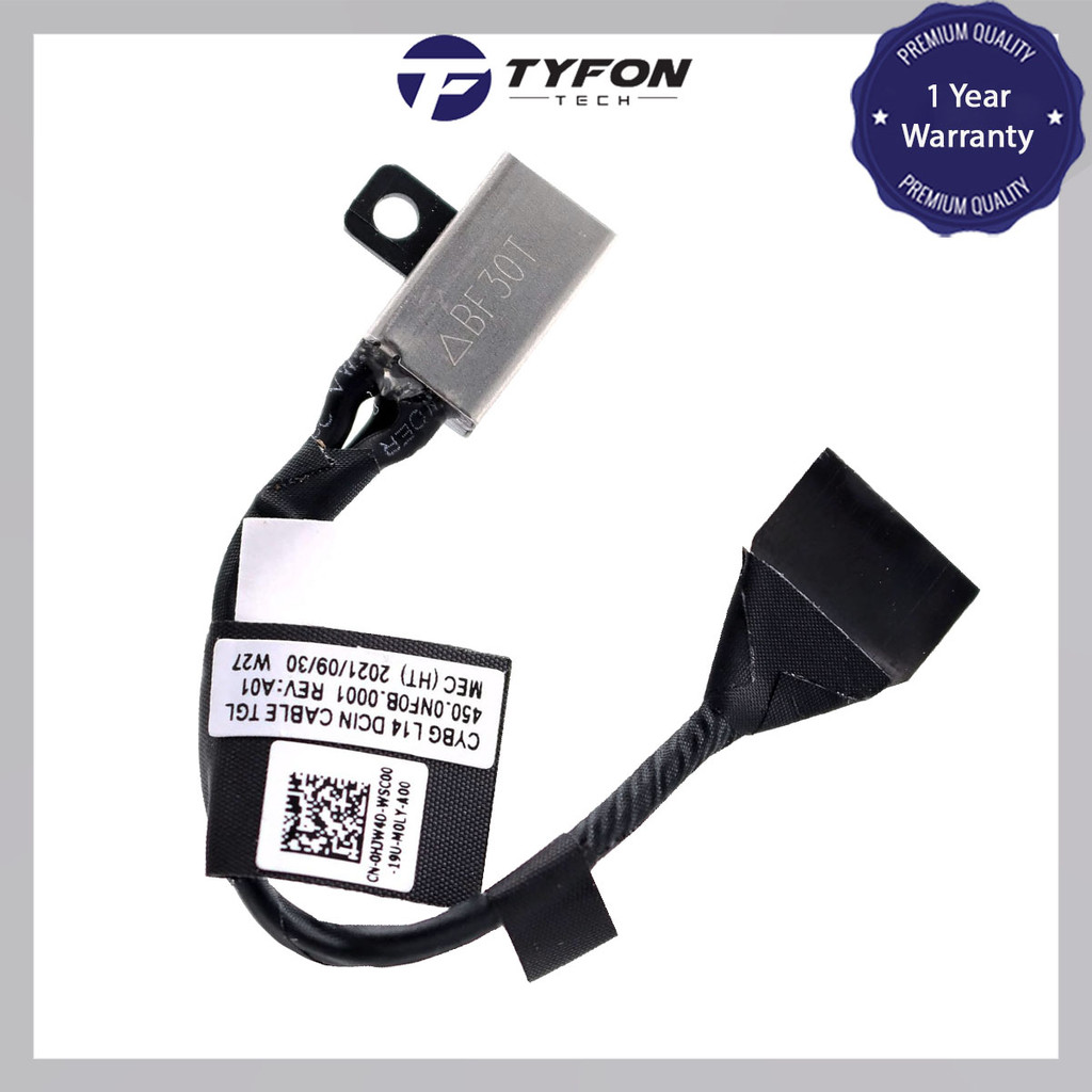 Dell Latitude 3420 3430 3520 แล็ปท็อป DC Power Jack Cable ชาร์จสายไฟ 0HJW4D HJW4D 450.-NF0B.0001