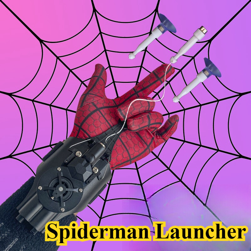 มาใหม่ล่าสุด Legends Spiderman Web Shooters ชาร์จ Usb Spider Man ข้อมือ Launcher คอสเพลย์ Peter Parker Props ถุงมือ Xmas ของขวัญ